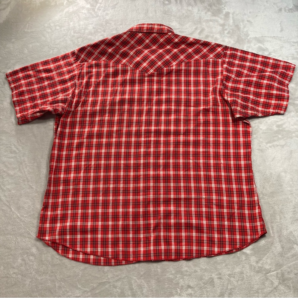 Wrangler Western Pearl Snap Shirt Short Sleeve Men's Sz 2XL - Picture 4 of 8